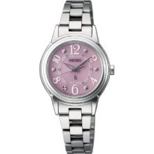 Lukia Rukia Ssve055 Pink Ladies Watch Solar Radio Seiko F/s From Japan