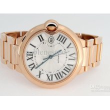 Luxury Ballon 18kt Gold Large Automatic Mechanical Brand Men's Watch