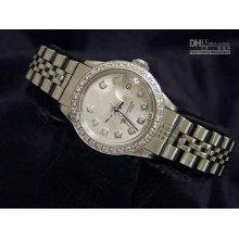 Luxury Ladie Stainless Steel Datejust Date Watch Diamond Automatic L