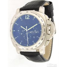 .. Luxury Luminor Marina Automatic Blue Dial Black Leather Men's Wat