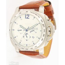 .. Luxury Luminor Marina Automatic Silver Dial Brown Leather Men's W