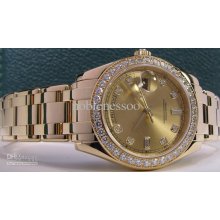 Luxury Mens Sapphire 18kt Gold Diamond Masterpiece 18948 Automatic M