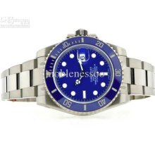 Luxury Mens Sub White Gold Ceramic Bezel Blue 116619 Automatic Men's