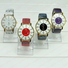 Luxury Women Watches Fg Imitated Pottery Springy Band Quartz Watches