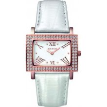 Mango Qm281.32.01 Ladies Samba White Dial Leather Watc