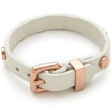 Marc by Marc Jacobs Turnlock Charm Leather Bracelet