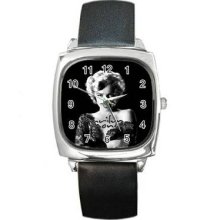 Marilyn Monroe Vol 1 Unisex Silver-Tone Square Metal Watch 20