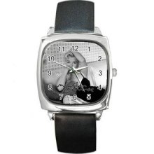 Marilyn Monroe Vol 1 Unisex Silver-Tone Square Metal Watch 10