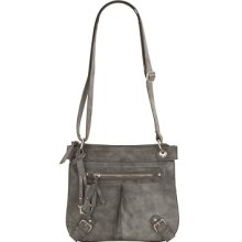 Maurices Flat Strap Crossbody Bag Black