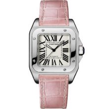 Medium Cartier Santos 100 Medium Steel Watch W20126X8