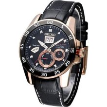 Men Seiko SNP056 Premier Stainless Steel Case Kinetic Perpetual P ...