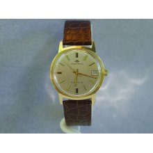 Mens 14K Vintage Movado Kingmatic Wristwatch