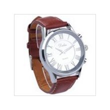 Men's Analogue Quartz Wrist Watch- Brown