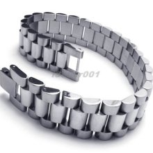 Men's Biker Stainless Steel Bracelet Link Bangle Ae18923