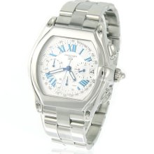 Men's Charles Hubert Stainless Steel Silver-White Dial Chronograph Watch