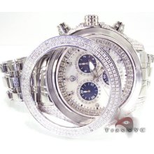 Mens Diamond Robb & Co. Watch Round Cut Si1 Co 3.97ct