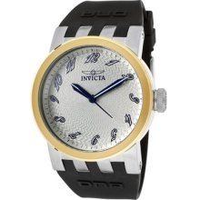 Men's DNA Silver Textured Dial Black Polyurethane ...