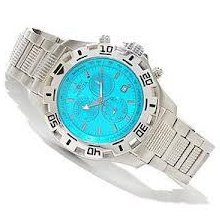 Mens Invicta 11555 Specialty Venom Chronograph Aqua Dial Watch