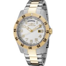 Men's Invicta II White Dial Two Tone Stainless Steel