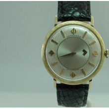 Mens Vintage 14k Mystery Dial Longines Wristwatch