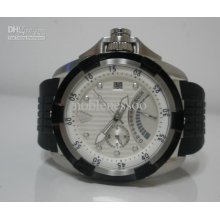 Mens White Dial Velatura Yachiting Timer Quartz Rubber Strap Mens Wa