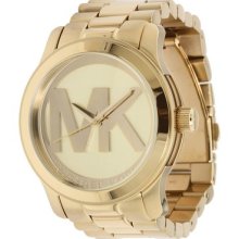 Michael Kors Gold-tone Mk5473 Oversized Stainless Steel Watch 100m