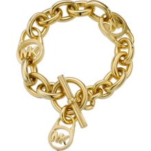 Michael Kors Logo-Lock Charm Bracelet, Golden