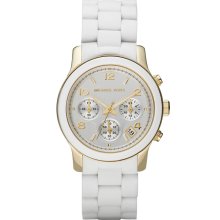 Michael Kors Women's White Chronograph Watch