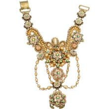 Michal Negrin Jewelry Crystal Pearl Antique Bracelet