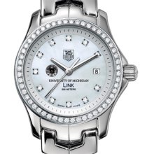 Michigan TAG Heuer Watch - Women's Link w/ Diamond Bezel