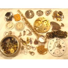 MIDI Steampunk Starter Kit Watch Pocket Watch Parts Altered Art Crafts Cyberpunk