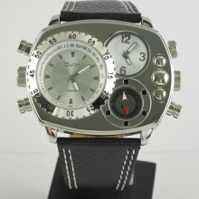 Military Dual Time Mens Quartz Wrist Watch : Fg15 Uk Seller