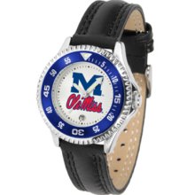 Mississippi (Ole Miss) Rebels Competitor Ladies Watch with Leather Band