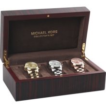 Mk5683 Michael Kors Set Of 3 Runway Collectors Wood Box Msrp$795.00