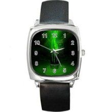 Monster Energy Unisex Silver-Tone Square Metal Watch 09