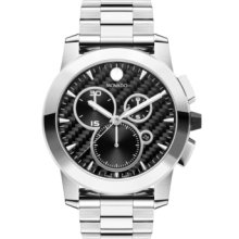 Movado Watch, Mens Swiss Chronograph Vizio Stainless Steel Bracelet 45