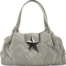 Mugler by Thierry Mugler Light Grey Fabric Satchel ...