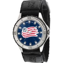 Ne Revolution Soccer Mls Wrist Watch Velcro Strap Kid Child Boy Children