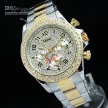 New Dinal Automatic Men's Watch Double Diamond 6 Chronograph Goldsmi