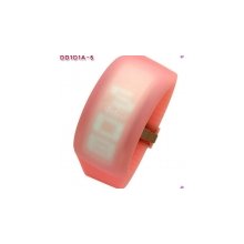 new flash pink jelly digital unisex bracelets led watches