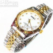 New Stainless Steel Men's Analogue Quartz Wrist Watch With White Fac