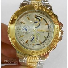 New Steel Watch Man Quartz Round Dial Digital Shiny Watches Steel St