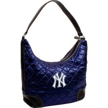 New York Yankees Ladies Navy Blue Quilted Hobo Purse