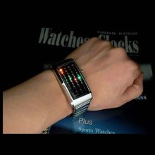 Newest Stainless Steel Multicolor RGB LED Digital Wrist Watch