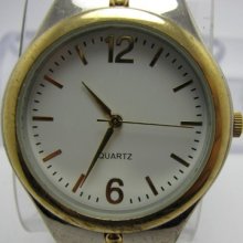 Nice Mens 2-tone Classic Quartz Watch.must See.. Nice Big Clean Watch