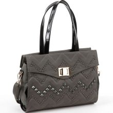 Nicole Lee Misha Studded Chevron Breifcase