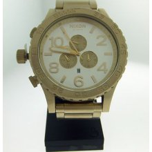 Nixon 51-30 Chrono Champagne Gold Tone Steel Quartz Watch A083-1219