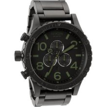 Nixon 51-30 Chrono Matte Black/surplus A083 1042 A083-1042 Watch A0831042