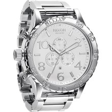 Nixon 51-30 High Polish White Chronograph Watch