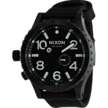 Nixon 51-30 Watch - Men's All Black Nylon, One Size